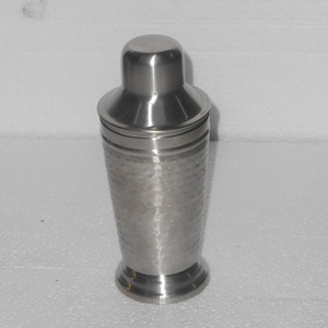 New Arrival Barware Hammered Design Cocktail Shaker <b>Drink</b> Mixer Stainless Steel Mocktail Shaker for <b>Bar</b> Accessories On Sale - Product Image 2