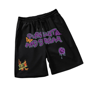 Pantalones Cortos Deportivos de Verano para Hombre, Personalizados con Logotipo, Estilo Desgastado, Impresión en Serigrafía, Oxford 100% Algodón, Casuales, Transpirables, de Secado Rápido - Product Image 3