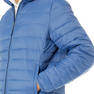 Chaqueta de invierno para hombre de alta calidad personalizada, resistente al agua y a prueba de viento, acolchada de talla grande con estampado de letras recubierto - Product Image 3