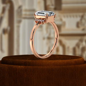 IGI certifié 1CT ovale coupe laboratoire cultivé cluster classique E/VS1 diamant fiançailles mariage cadeau bague 14k pureté métal incrustation - Product Image 5