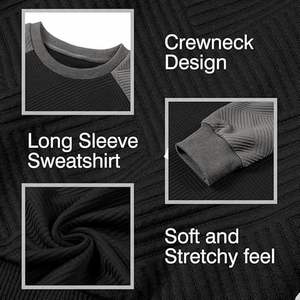 Sweat-shirt en coton 100% à col rond, manches régulières, bouton, pour la salle de sport, la remise en forme, la musculation, personnalisable en OEM, vente en gros, polaire d'hiver pour l'extérieur - Product Image 4