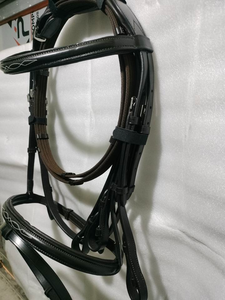 บังเหียนม้าหนังแท้ทำจากพีวีซีสำหรับปั่นและฝึกซ้อมประจำวัน - Product Image 2