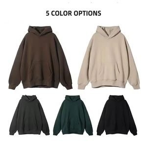 เสื้อฮู้ดผ้าฝ้าย500 GSM สำหรับผู้ชาย, เสื้อมีฮู้ดขนาดพิเศษโลโก้กำหนดได้เอง - Product Image 2