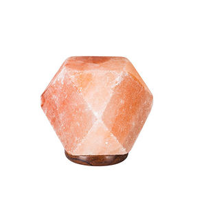 Lámpara de diamante de sal pulida rosa del Himalaya tallada de Sian Enterprises-Decoración del hogar con brillo suave que ilumina tu espacio - Product Image 6