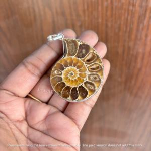 Colgantes de Plata de Alta Calidad con Baño de Plata, Bisel de Amonita, Mezcla de Formas Modernas, Dijes de Cristal para Bodas, Moda Infantil - Product Image 3