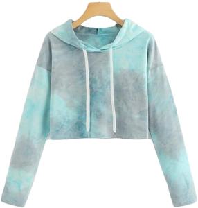Sudaderas con Capucha para Mujer 2026, Sudadera Corta con Capucha y Estampado Tie Dye al por Mayor, Sudadera con Capucha Personalizada para Mujer - Product Image 2