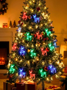 Luci a Stringa LED Effetto Pioggia 304 LED, Corpo Lampada in Plastica per Uso Stradale, Luce Bianca Calda 2700K, Garanzia di 1 Anno - Product Image 5