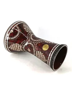 Gawharet El Fan 22cm Clásico Darbuka Doumbek - Tambor de Percusión Egipcio con Incrustaciones de Perlas - Product Image 2