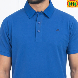 เสื้อยืดกอล์ฟผู้ชายแบบเรียบ ผ้าสแปนเด็กซ์/โพลีเอสเตอร์ ระบายอากาศได้ดี คุณภาพสูง ปักลายตามสั่ง ขายส่ง - Product Image 4