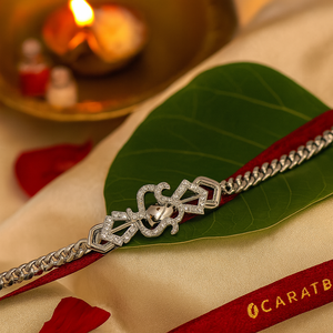 Pulsera y Brazalete de Plata de Ley con Moissanita para Hombre Aarvaya - Product Image 2