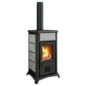 Poêle à bois GEMMA .16 7kW avec finition en pierre naturelle 5 étoiles Modèle 3001093 - Product Image 1