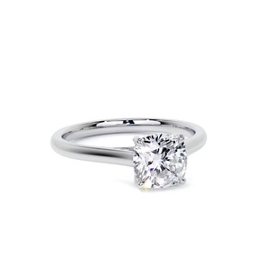 Bague en diamant cultivé en laboratoire coussin IGI 10K laboratoire en or blanc massif créé bijoux en diamant F couleur VS1 clarté pour la fabrication de bijoux - Product Image 4
