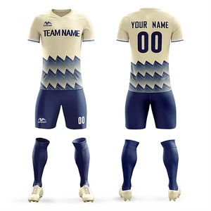 ชุดฟุตบอลสีเขียวแบบซับลิเมชั่นเต็มตัวสำหรับผู้ใหญ่ แห้งเร็ว พร้อมพิมพ์โลโก้ ผลิตในประเทศไทย - Product Image 1