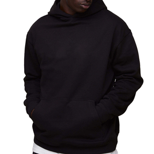 Wholesale Men Hoodie Blank Plain Pullover Sweatshirt OEM Custom Printing Factory Supply Winter Men Hoodie <b>Thick</b> <b>Fleece</b> Pullover - Product Image 1
