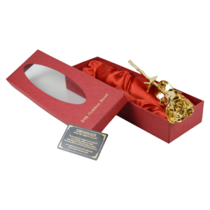 Soporte de cerámica negro sumergido en oro de 24 quilates Acabado en oro rosa natural Mejor regalo de San Valentín de aniversario para parejas Día de la madre del padre - Product Image 3