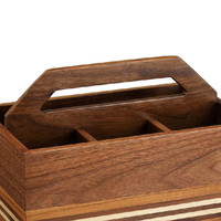 Premium conçu en gros de haute qualité en bois Durable Antique en bois porte-ustensiles de cuisine sur mesure Caddy en bois