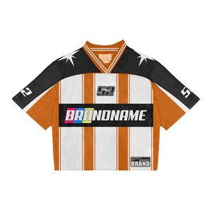 Camiseta de Fútbol Americano Retro Personalizada al por Mayor, 100% Poliéster, Anti-UV, Transpirable, de Secado Rápido, Totalmente Sublimada - Product Image 3