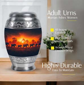 Éléphant adulte urnes pour cendres humaines pour maman crémation adulte frêne femmes urne grand mâle adulte taille personnalisée fournitures funéraires urne - Product Image 4