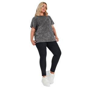 Camisetas lavadas con ácido transpirables de alta calidad para mujer, camisetas cortas en blanco para bebé, camisetas recortadas Unisex para mujer - Product Image 3
