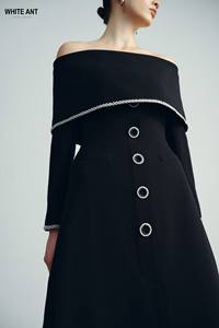 Robes attrayantes pour femmes bon prix robe LAYLA nouveau style tissu tissé rayonne spandex emballage personnalisé WHITEANT Vietnam usine - Product Image 6