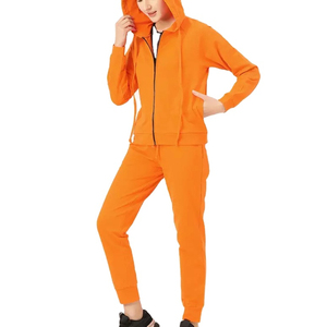 ชุดเซ็ทลำลองผู้หญิงสองชิ้น เสื้อแขนยาวลายทางมีซิป กางเกงขายาว คุณภาพสูงจากโรงงานผู้ผลิต (OEM) ขายส่ง - Product Image 3