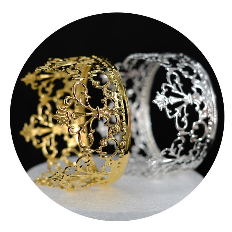 สีเงิน ขนาดใหญ่ 13*6 ซม.