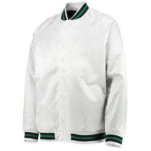 Chaqueta Versity Bomber de satén de nuevo estilo personalizado, chaqueta de béisbol universitaria de seda bordada personalizada, Pakistán - Product Image 3