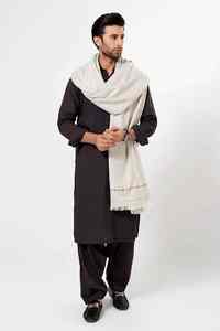 Men Traditional Wool <b>Shawl</b> Winter Warm Breathable 300g Solid Color <b>Wrap</b> for Daily Wear - Product Image 4