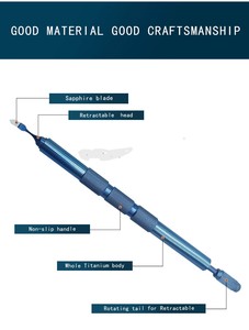 Instrumentos quirúrgicos oftálmicos de zafiro de acero inoxidable para cirugía ocular Knifeforceps-Juego de extracción de cataratas de facofractura - Product Image 5