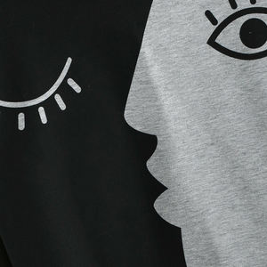 Sweat à capuche à manches longues surdimensionné pour femme, taille personnalisée, durable, durable, à deux tons, sweat à capuche court - Product Image 3