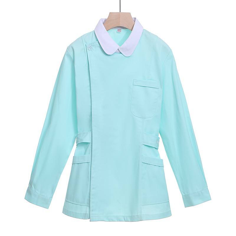 Fruit green top collar long sleeve suit