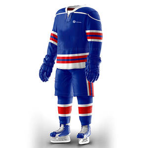 Ensemble de maillots de hockey sur glace en polyester personnalisable OEM comprenant un short avec impression du nom de l'équipe par sublimation de l'uniforme du Pakistan - Product Image 1