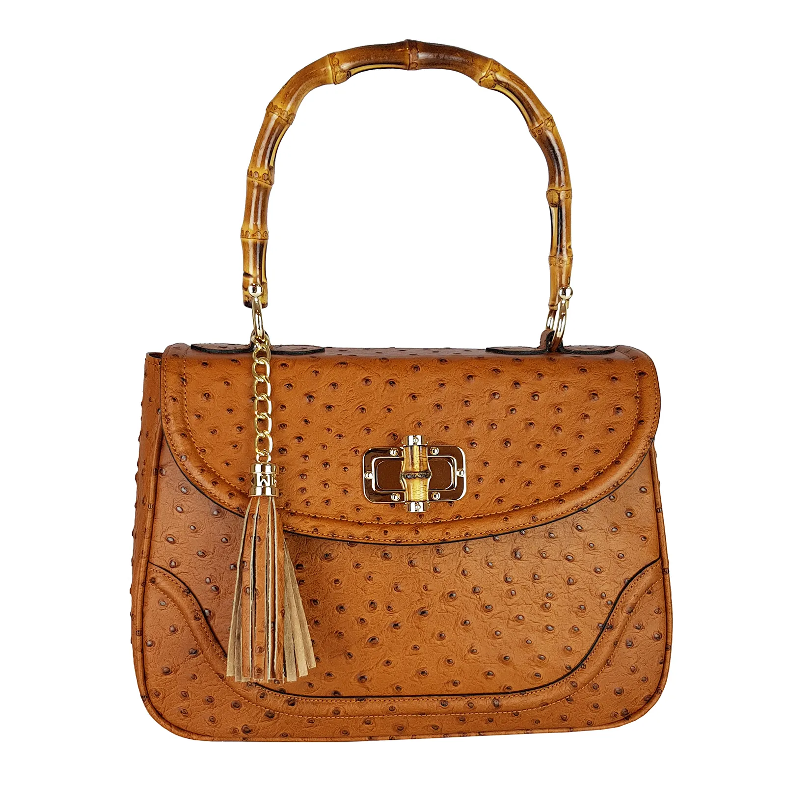 Best Seller Leather Handbags for women luxury Genuine Leather Hand Bag Made in Italy Bamboo Designer Bag