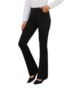 Pantalones de vestir formales de Color negro para mujer de talla grande para mujer, pantalones de negocios formales informales para uso en oficina al aire libre a bajo precio - Product Image 6