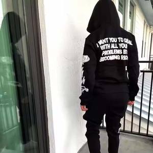 Jogging Chándal Deportes Venta al por mayor Chándales para hombres Logotipo personalizado Jersey en blanco con capucha Tipos de algodón Sudaderas con capucha - Product Image 1