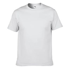 เสื้อยืดผ้าฝ้ายสีขาว100% สำหรับผู้ชายเสื้อยืดสำหรับผู้ชายเสื้อยืดพิมพ์โลโก้แบบเรียบๆ - Product Image 1