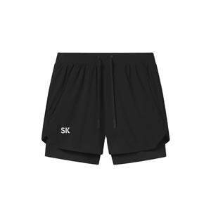 2025 Short de basket-ball de gymnastique en maille pour hommes personnalisé Polyester lourd Double couche 5 pouces OEM Short de planche de haute qualité en gros - Product Image 2
