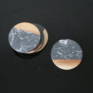 Rustic <b>Wooden</b> <b>Coasters</b> Solid Natural Drink Mats for Hot and Cold Beverages Tabletop Protection - Product Image 4