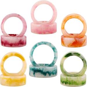 Eco Friendly Stylish Style <b>Resin</b> Napkin <b>Ring</b> Adding Sophisticated Touch To Dining Table Settings - Product Image 5