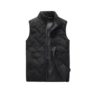 Veste matelassée légère sans manches pour homme, vêtements d'extérieur chauds pour l'hiver Gilet matelassé élégant pour homme - Product Image 1