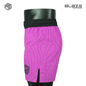 Haute qualité MMA Shorts de sport pour hommes tendance Spandex Gym porter des quantité minimale de commande basses taille moyenne motif décoration tissu extensible en gros - Product Image 3