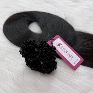 Utip extensions de cheveux humains bruts droits vietnamiens pré-collés sans emmêlement sans perte de vague profonde lâche vague naturelle 100% vierge - Product Image 4