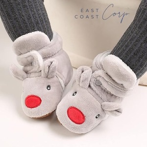 Chaussons pour bébés filles garçons Mickey Mouse Design First Walker Cheville Chaussettes chaudes d'hiver Chaussons de berceau pour nouveau-nés Western Respirant - Product Image 3