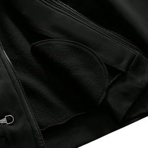 Unisex Winter Casual Outdoor Windproof <b>Hoodie</b> Breathable Quick Dry Toggle Closures Front <b>Zip</b> <b>Pockets</b> Ribbed OEM Service Custom - Product Image 6