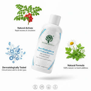 "Professional Grade Body Lotion-250ml Rapid Emulsion for Post-Workout Recovery-Natural Formula-Deep Tissue-RedMoringa-Private - Product Image 3