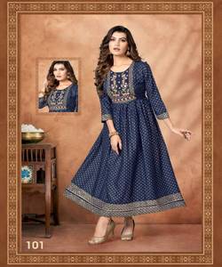 Chic élégant Fusion Salwar Kameez mode de style pakistanais avec robe longue Fusion traditionnelle moderne - Product Image 3