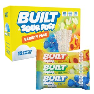 BUILT <b>Bar</b> Sour Puff Protein <b>Bars</b> - Variety Pack 12 Count - Product Image 2