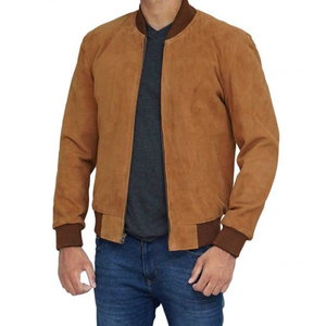 Chaqueta de Motociclista con Capucha para Hombre, Mezcla de Lana, Mangas de Cuero Genuino, Frente de Cuero Genuino, Estilo Universitario, Alta Calidad, Personalizable OEM ODM - Product Image 5