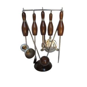 Ensemble de bar en acier inoxydable et en bois de qualité supérieure, parfait pour les mariages à domicile et les restaurants, à prix d'usine - Product Image 1