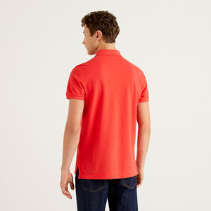 เสื้อโปโลผ้าเจอร์ซีย์คุณภาพสูงสำหรับผู้ชายเสื้อโปโลแขนสั้นและยาวสำหรับฤดูร้อนมีลายพิมพ์และของแข็ง - Product Image 2